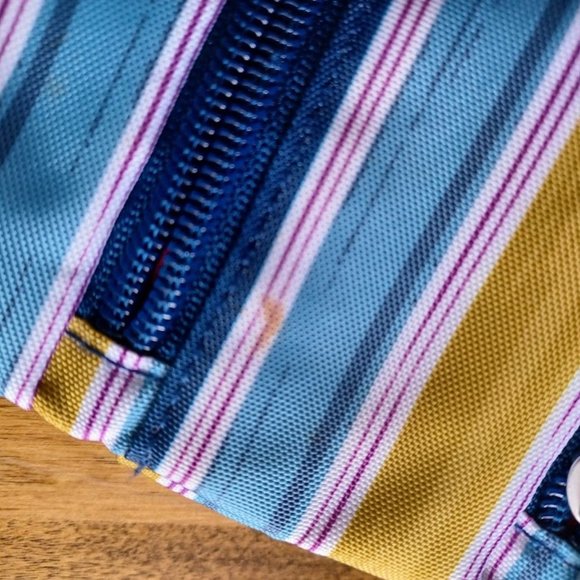 Baggallini Striped Three Zippered Pocket Crossbody Purse - Picture 4 of 7